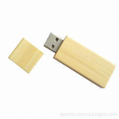 Promotional Wooden USB Flash Memory, OEM Orders Welcomed